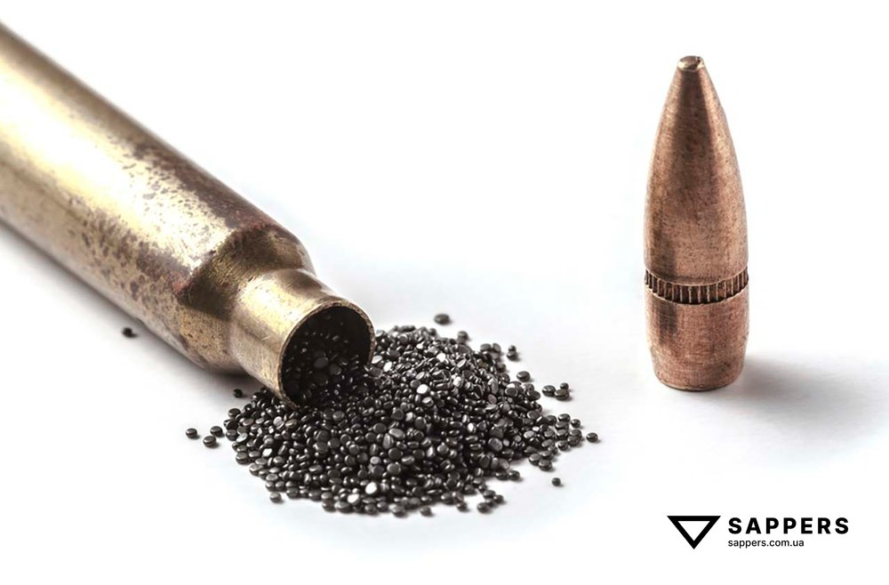 Бездимний порох, який використовується для спорядження гвинтівочних набоїв.