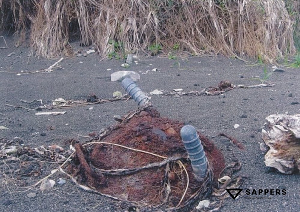 Міна ПДМ-3Я, викинута на узбережжя Азовського моря 2016 рік