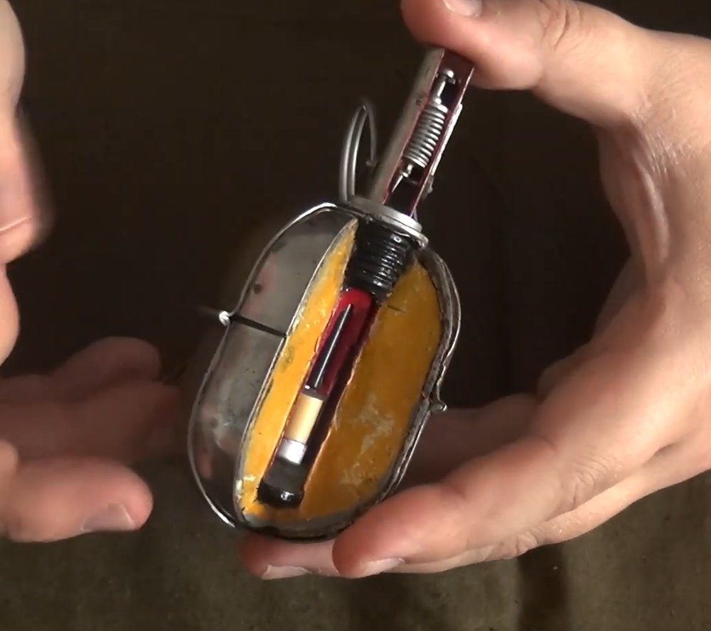 RGD-5 grenade in cross-section